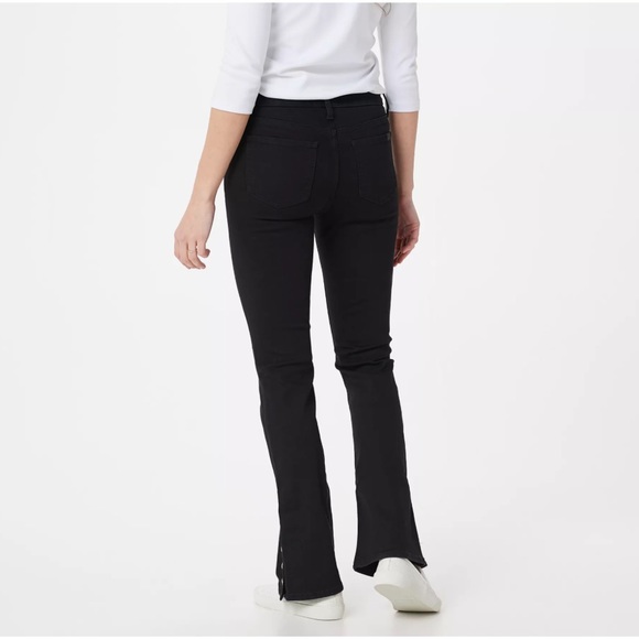 NWT 7 For All Mankind JEN 7 Women’s 8 Slim Fit Bootcut Jeans Black - Picture 2 of 9